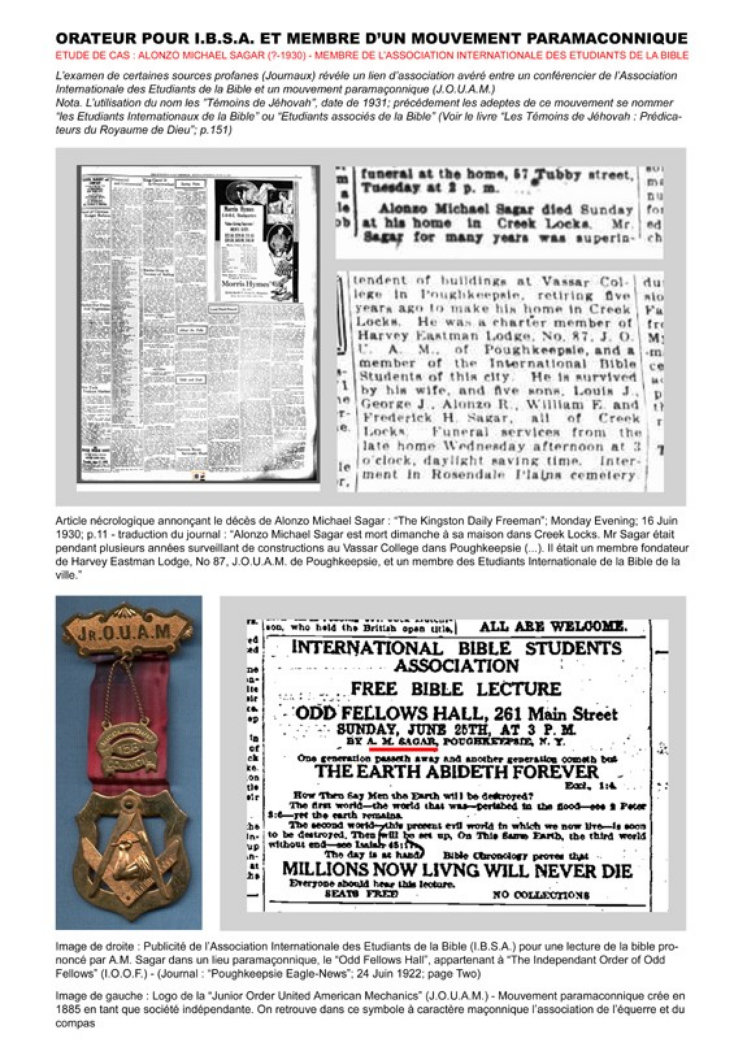 Orateur Alonzo Michael Sagar I.B.S.A et parama�onnique